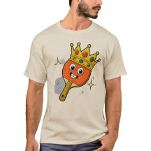Retro Cartoon Table Tennis Paddle T-Shirt