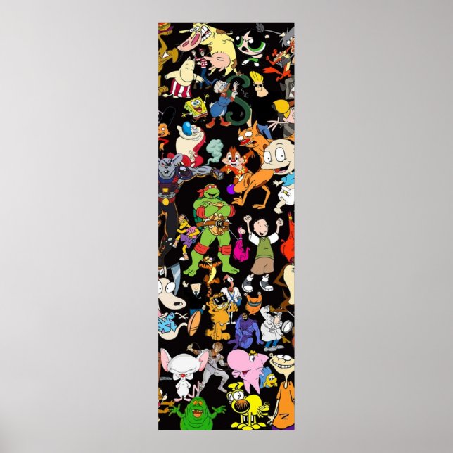 Retro Cartoons rugrats 80s 90s tv show cartoon roc Poster (Front)