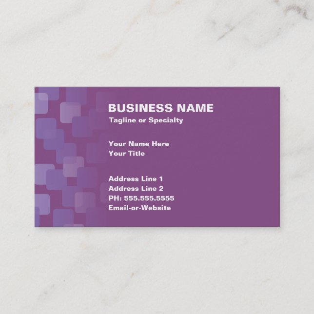 retro cascades business card (Front)