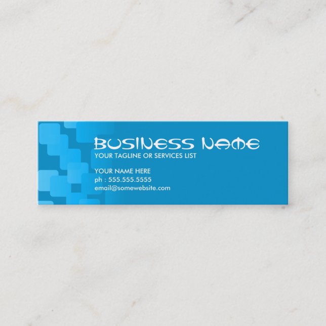 retro cascades mini business card (Front)