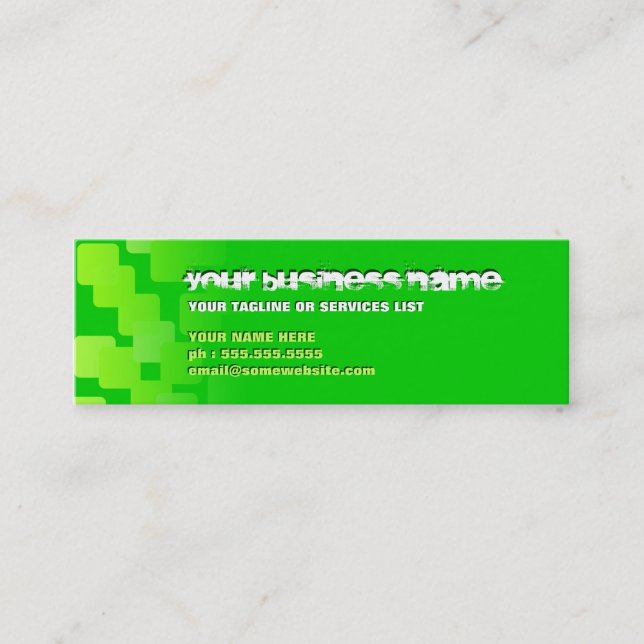 retro cascades mini business card (Front)