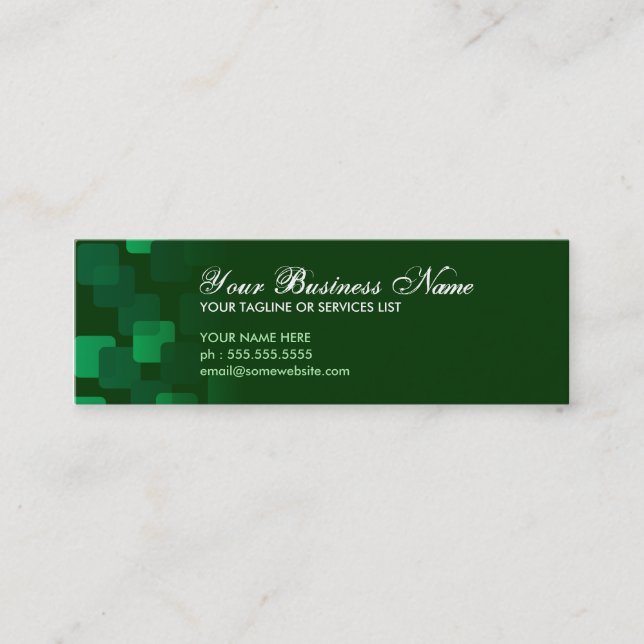 retro cascades mini business card (Front)