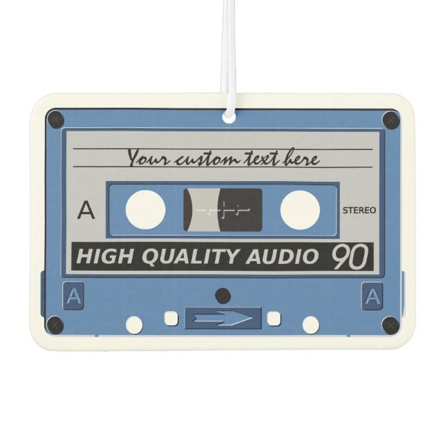 Retro Casette Tape custom air freshner Car Air Freshener (Front)