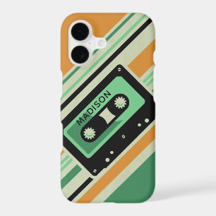 Retro Casette Tape custom name phone cases