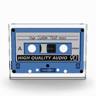 Retro Casette Tape custom photo block