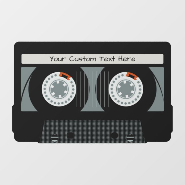 Retro Casette Tape custom text (Sheet)