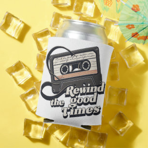 Retro Cassette Design for Nostalgia lovers Can Cooler