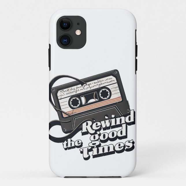 Retro Cassette Design for Nostalgia lovers Case-Mate iPhone Case (Back)