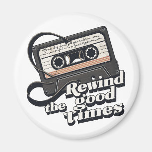Retro Cassette Design for Nostalgia lovers Magnet
