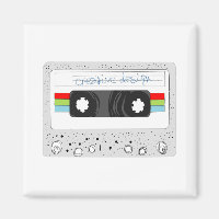 Retro cassette tape 80s style
