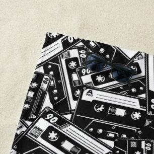 Retro Cassette Tape Beach Towel