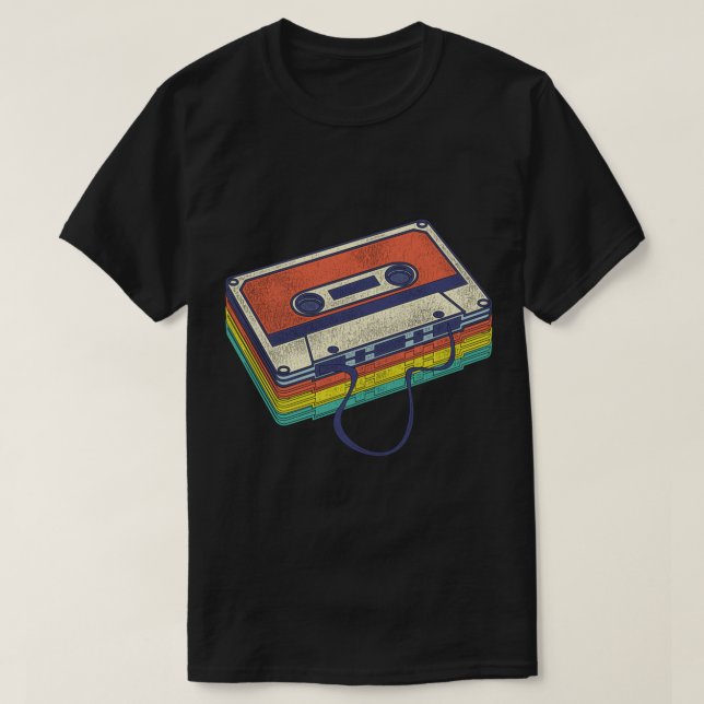 Retro Cassette Tape Design T-Shirt (Design Front)