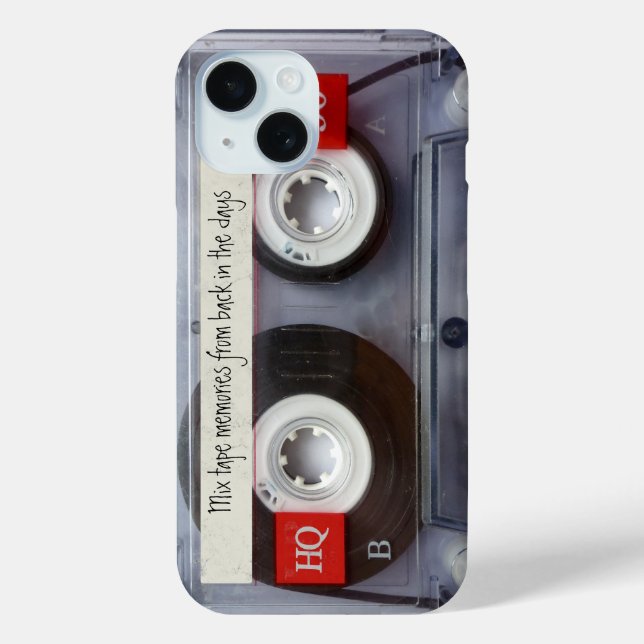 Retro Cassette Tape Funny Personalised Case-Mate iPhone Case (Back)