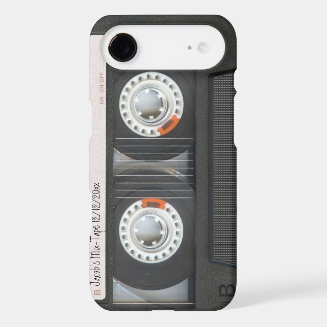 Retro Cassette Tape Mix-Tape case (Back)