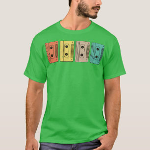 Retro Cassette Tape Old School 80s Music Lover Gif T-Shirt