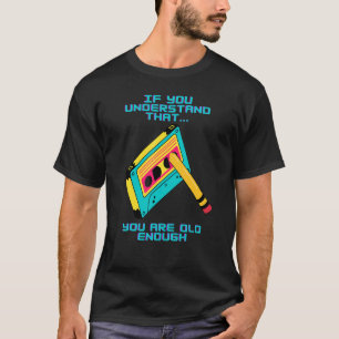Retro Cassette Tape Old School Vintage 80s Music T-Shirt