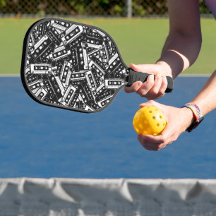 Retro Cassette Tape Pickleball Paddle