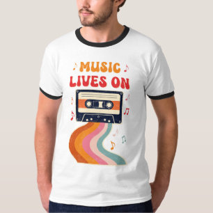 Retro Cassette Tape Shirt – Music Lives On Vintage