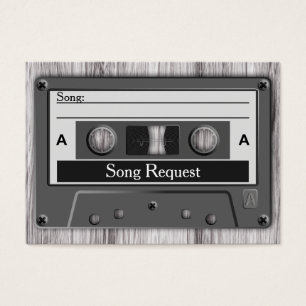 Retro Cassette Tape Wedding Song Request