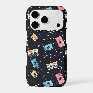 Retro Cassette Tapes in Cosmic Space