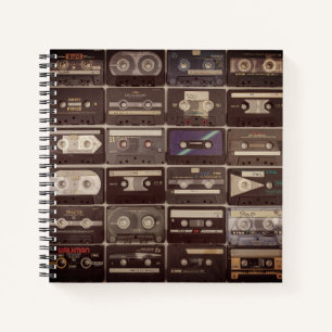 Retro Cassette Tapes Notebook