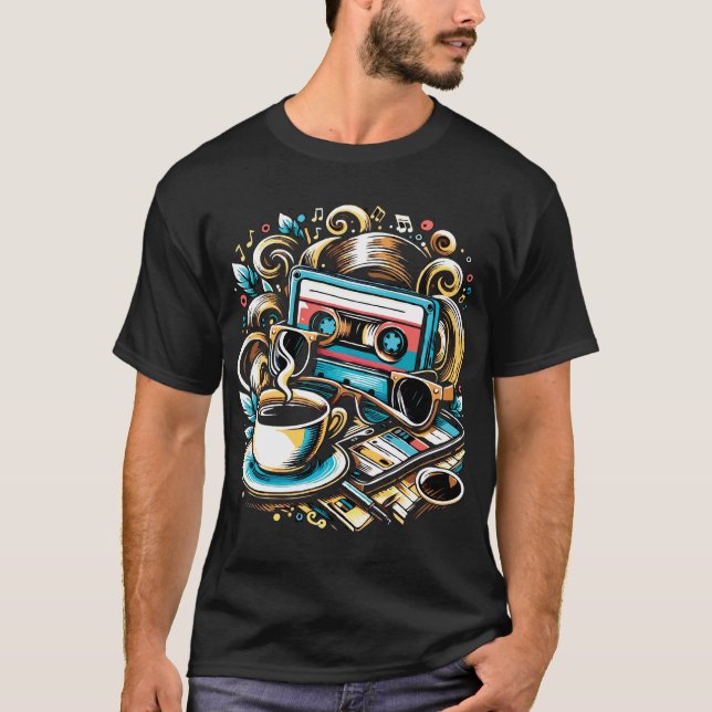 Retro Cassette Vibes T-Shirt (Front)