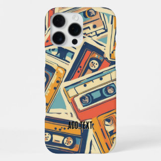 Retro Cassettes Tapes 80s Music Fan Lover iPhone 16 Pro Max Case