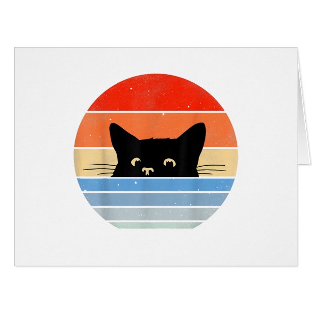 Retro Cat, Cat Lover, Cat Owner, Cute Cat (Front Horizontal)