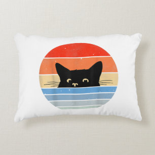 Retro Cat, Cat Lover, Cat Owner, Cute Cat Decorative Cushion