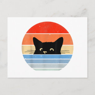 Retro Cat, Cat Lover, Cat Owner, Cute Cat Postcard