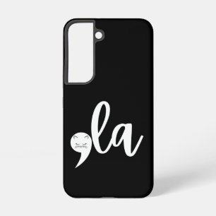 Retro Cat Comma La Kamala Harris 2024 Election Samsung Galaxy Case