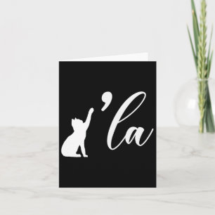 Retro Cat Comma La Kamala Harris For President 202 Card