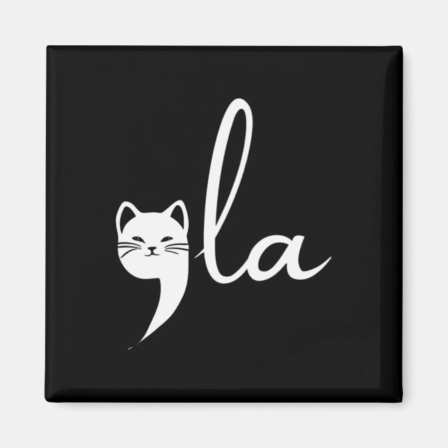 Retro Cat Comma La Kamala Harris For President 202 Magnet (Front)