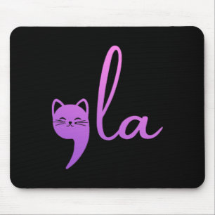 Retro Cat Comma La Kamala Harris For President 202 Mouse Pad