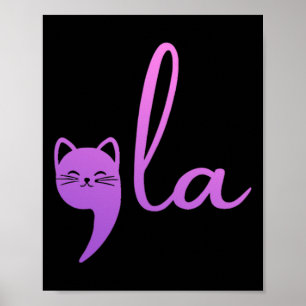 Retro Cat Comma La Kamala Harris For President 202 Poster