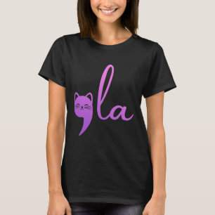Retro Cat Comma La Kamala Harris For President 202 T-Shirt