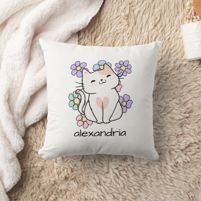 Retro Cat Cushion (Blanket)