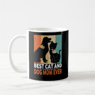 Retro Cat Dog Mum Cat Mama Furmama Puppy Kitty Mot Coffee Mug