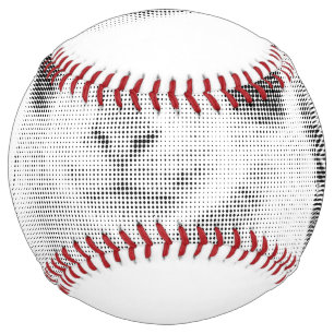 Retro Cat Halftone Softball