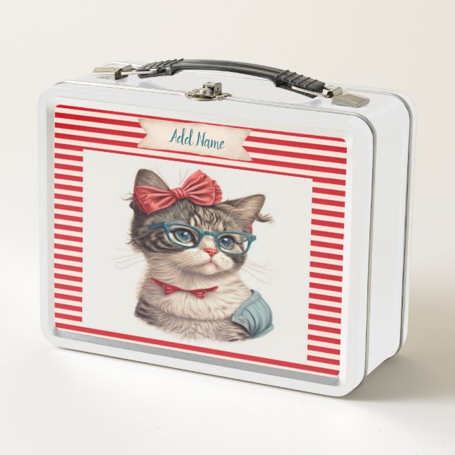 Retro Cat Lunchbox (Front)