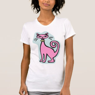 Retro Cat -V 2 - (Frnt & Bk) T-Shirt