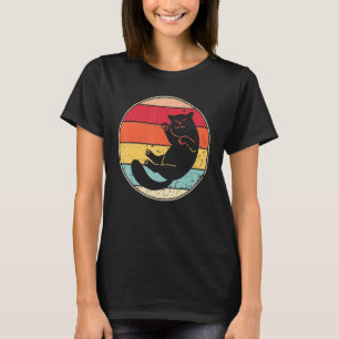 Retro Cat Vintage Cat Silhouette Kitten Animal 7 T-Shirt