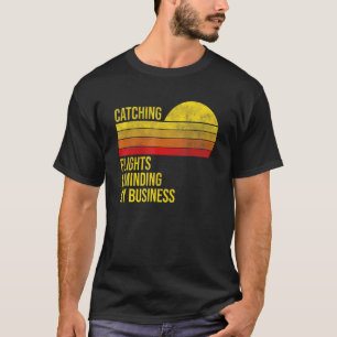 Retro Catching Flights & Minding My Business Vinta T-Shirt