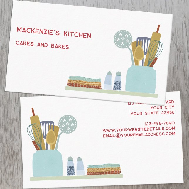 Retro Catering Business Card (Creator Uploaded)