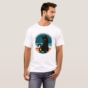 Retro Cats Leave Paw Prints in Your Heart T-Shirt