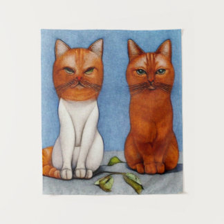 Retro Cats MIx Tapestry
