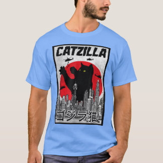 Retro Catzilla  Cat Monster  T-Shirt