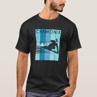 Retro Chamonix France Ski Vintage Chamonix France  T-Shirt