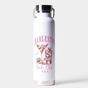 retro charleston bachelorette  water bottle