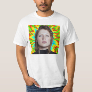 Retro charlotte de witte T-Shirt